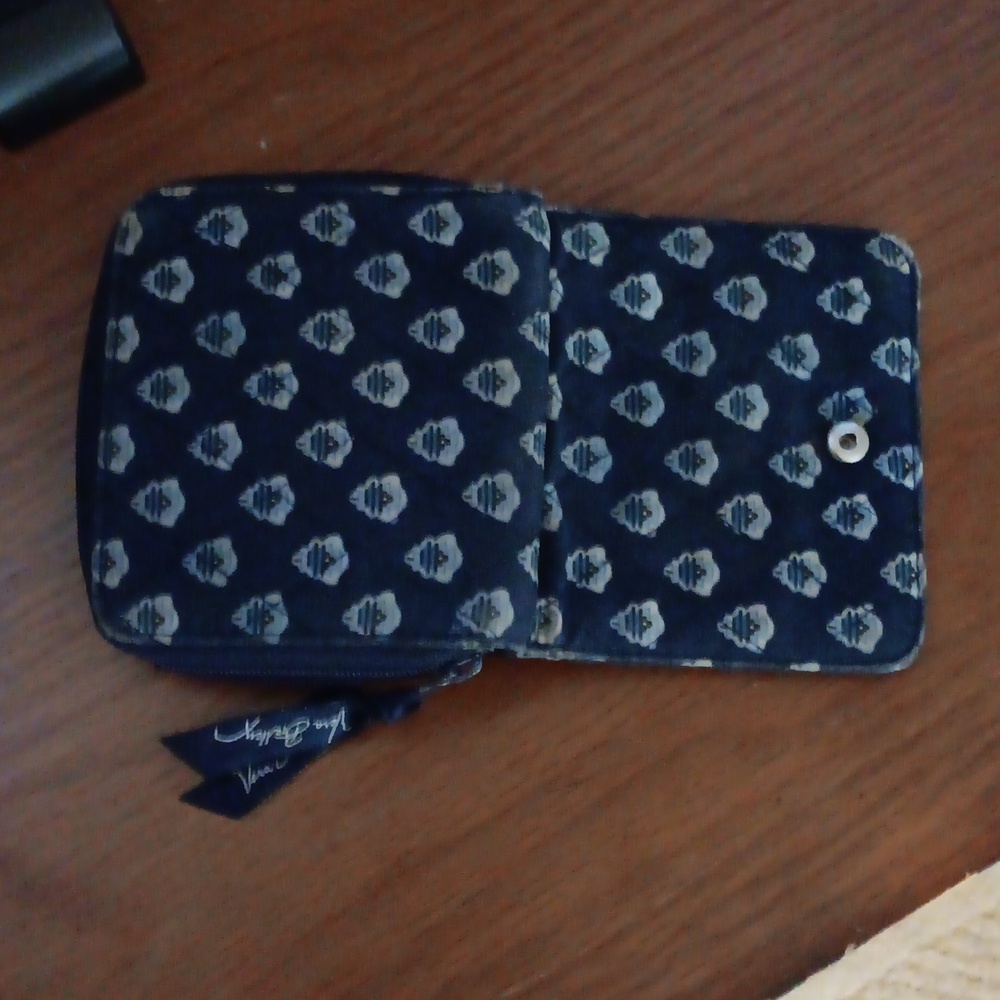 Vera Bradley blue patchwork wallet